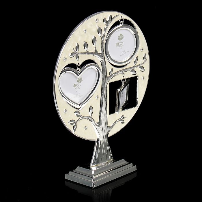 Фоторамка на 3 фото 3х5 см, 5х5 см, 5х8 см "Круглое дерево"