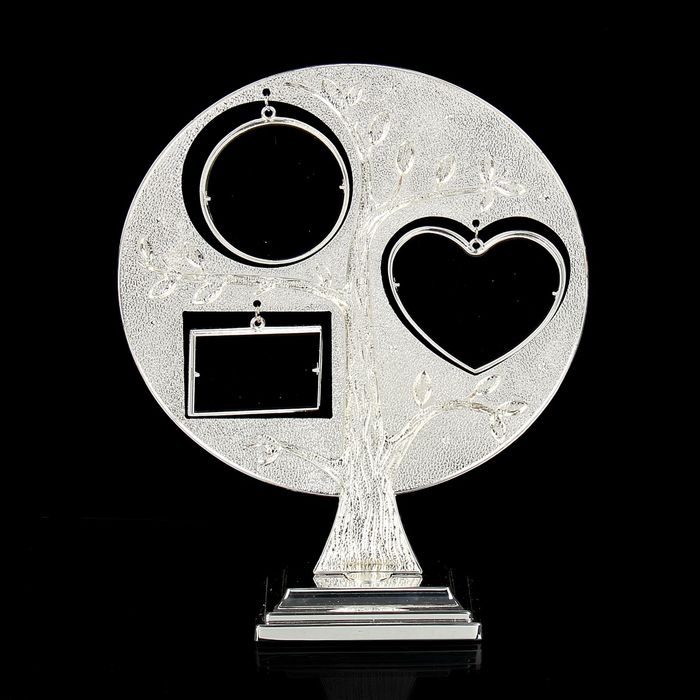 Фоторамка на 3 фото 3х5 см, 5х5 см, 5х8 см "Круглое дерево"