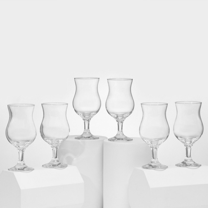 Набор стеклянных бокалов для коктейля Bistro, 380 мл, 6 шт