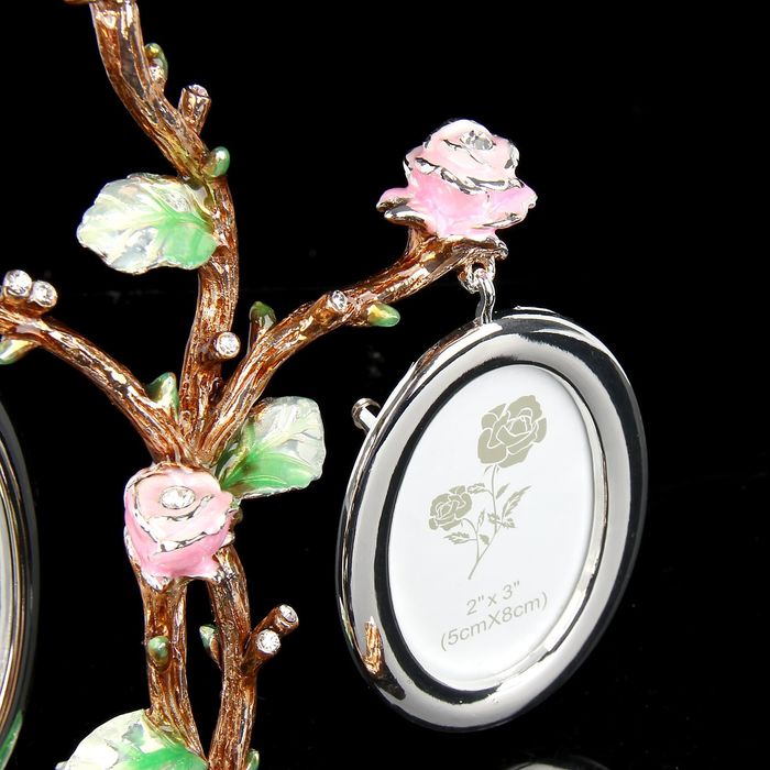 Фоторамка на 2 фото 5х8 см "Розарий"
