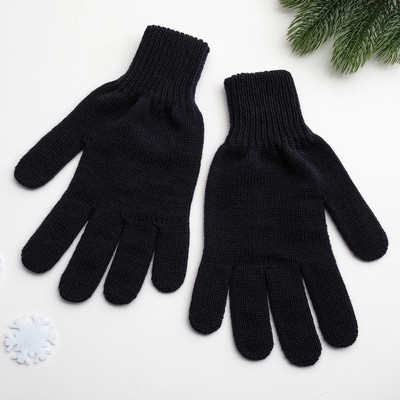 Перчатки мужские арт 102 цвет темно синий, р-р 22