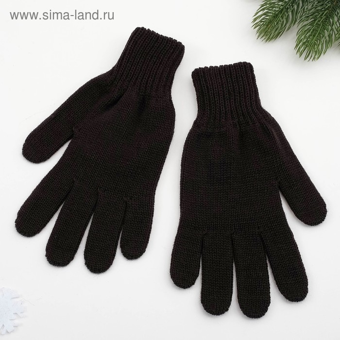 Перчатки женские, цвет чёрный, размер 18 перчатки женские размер 8 5 цвет чёрный