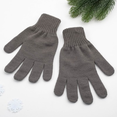 Перчатки мужские арт 101 цвет темно серый, р-р 22