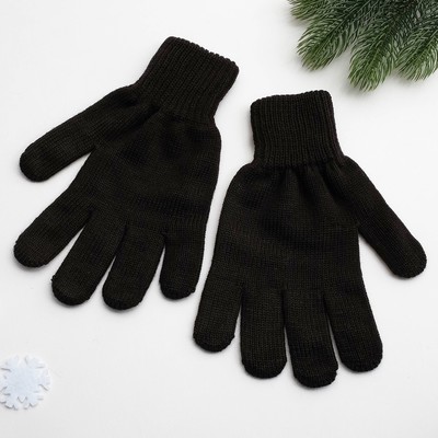 Перчатки мужские арт 102 цвет черный, р-р 22