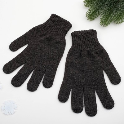 Перчатки мужские арт 102 цвет темно серый, р-р 22