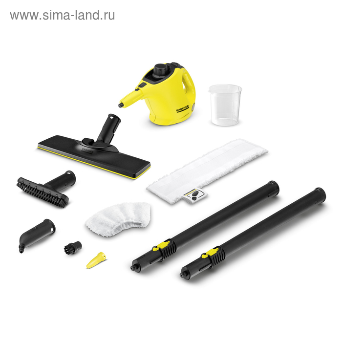 Пароочиститель Karcher SC 1 EasyFix, 1200 Вт, 20 м2, нагрев 3 мин, 0.2 л, + насадка для пола