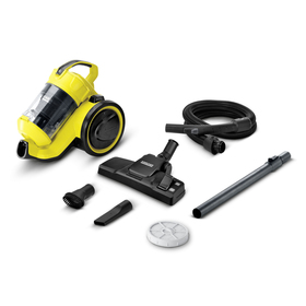 

Пылесос Karcher VC 3, 700 Вт, насадка для пола, шланг 1.5 м, жёлтый