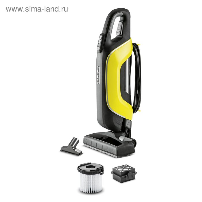 Пылесос Karcher VC 5, вертикальный, беспроводной, 500 Вт, 0.2 л, чёрно-жёлтый