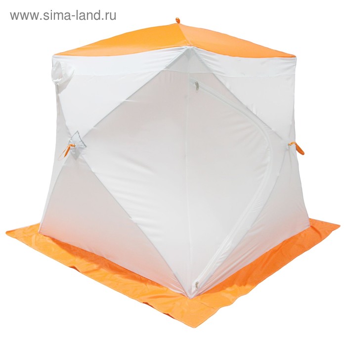 фото Палатка мrfisher 200 st, цвет белый/оранжевый, в упаковке, без чехла пингвин
