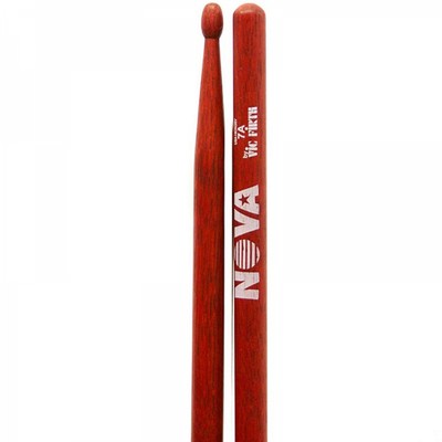 Барабанные палочки VIC FIRTH N7AR 7A деревянный наконечник, цвет красный, материал орех - Фото 1