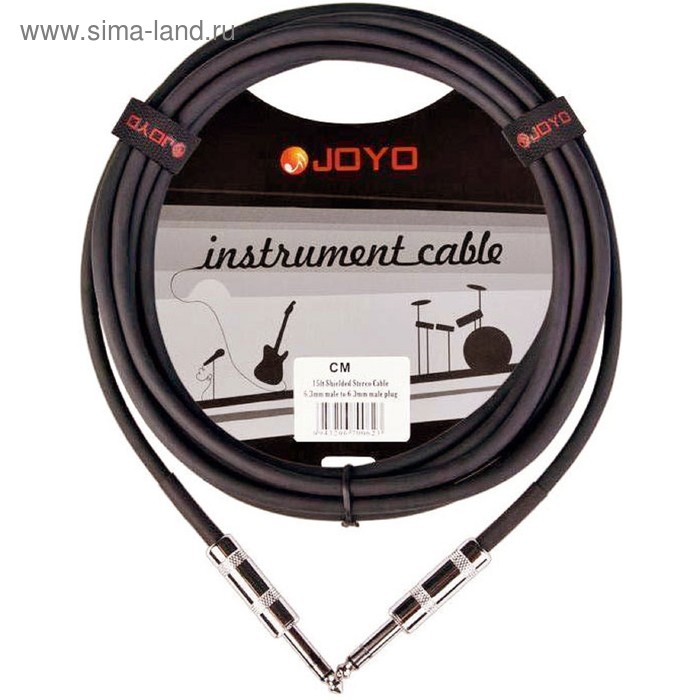 Инструментальный кабель JOYO CM-12 black (черный)
