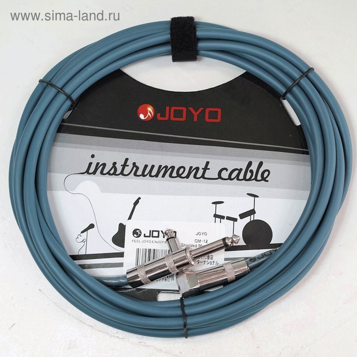Инструментальный кабель JOYO CM-12 blue (синий)