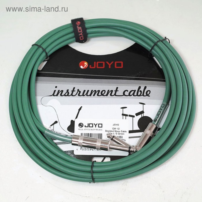 Инструментальный кабель JOYO CM-12 green (зеленый)