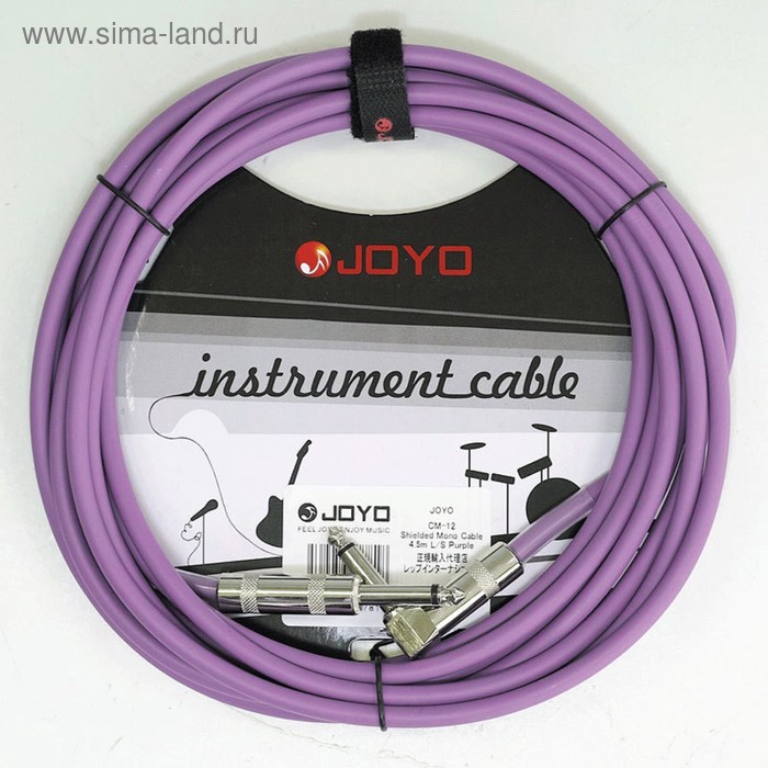 Инструментальный кабель JOYO CM-12 purple (фиолетовый)