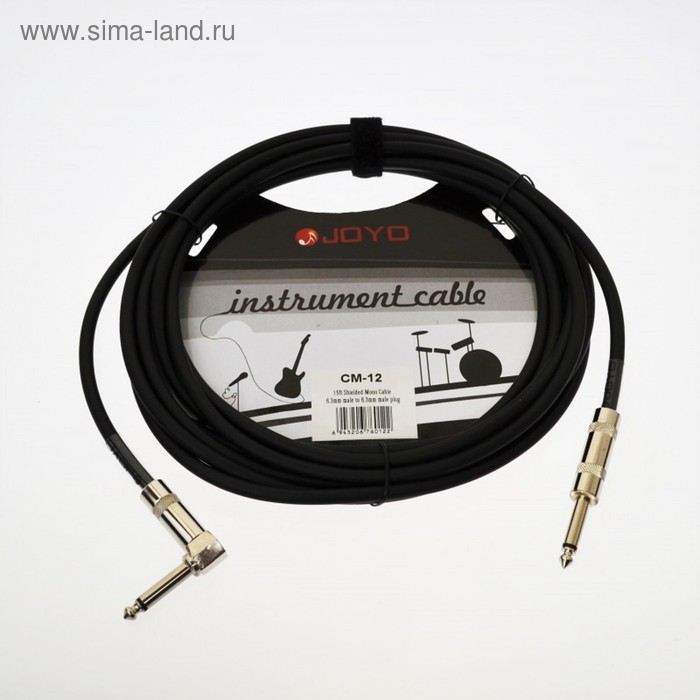 Инструментальный кабель JOYO CM-14 , 4,5 м, TS стерео 6,3 мм XLR(мама), черный