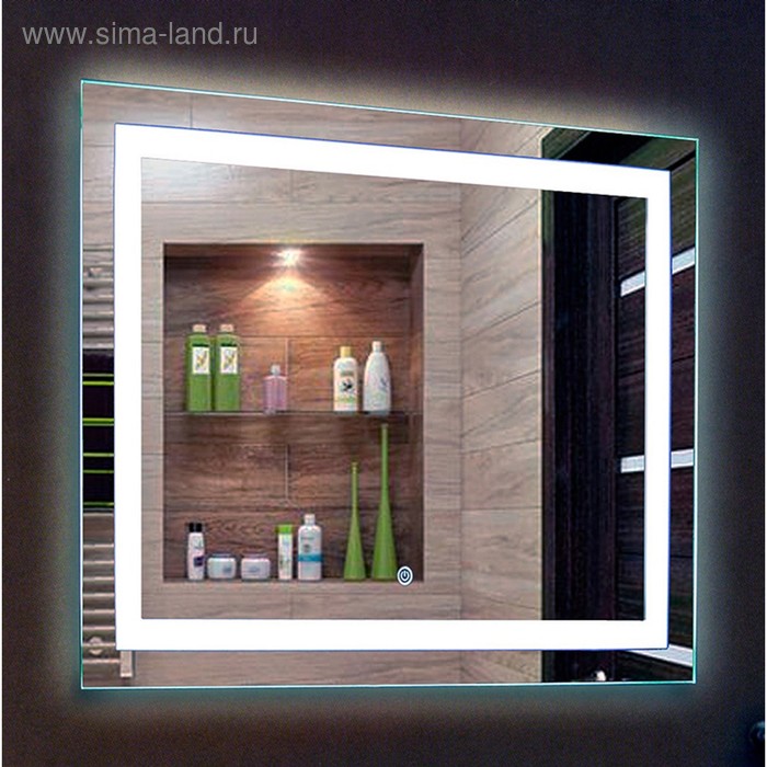 

Зеркало Rimini LED с часами, 1200х800 мм ЗЛП164