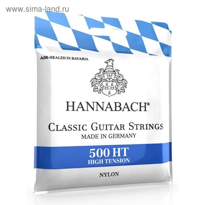 фото Струны для классической гитары hannabach 500mt посеребренная медь, среднее натяжение