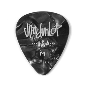 

Медиаторы Dunlop 483P02MD Genuine Celluloid 12шт, средние, черный перламутр