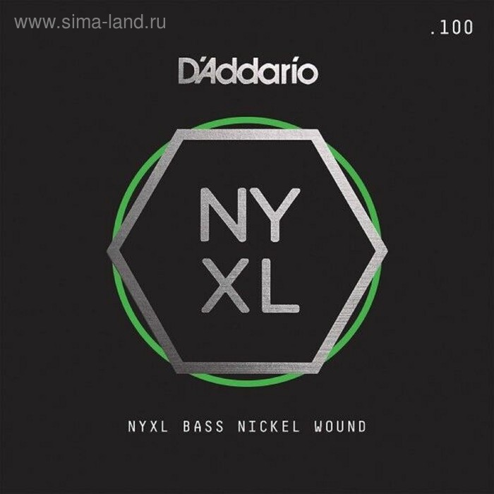 Отдельная струна для бас-гитары D'Addario NYXLB100T NYXL Tapered никелированная, 100