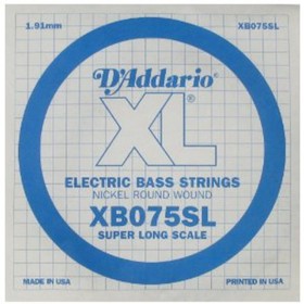 

Отдельная струна для бас-гитары D'Addario XB075SL Nickel Wound никелированная, .075, Super Long 45