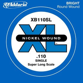 

Отдельная струна для бас-гитары D'Addario XB110SL Nickel Wound никелированная, .110, Super Long 45