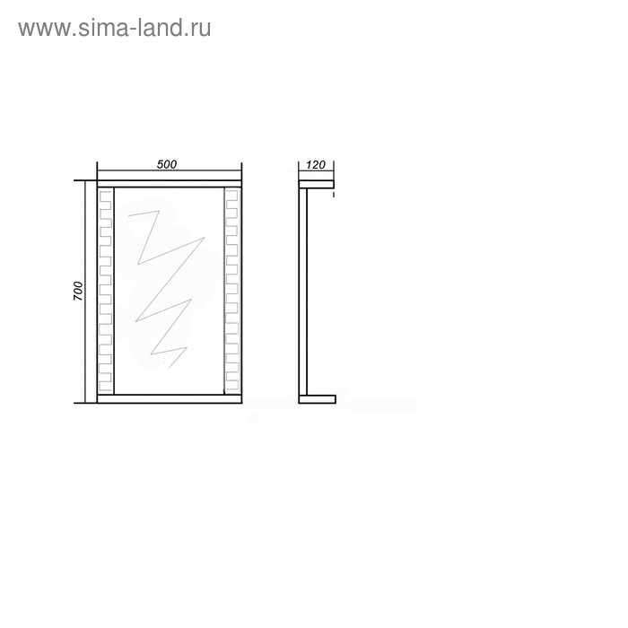

Зеркало Этно 50