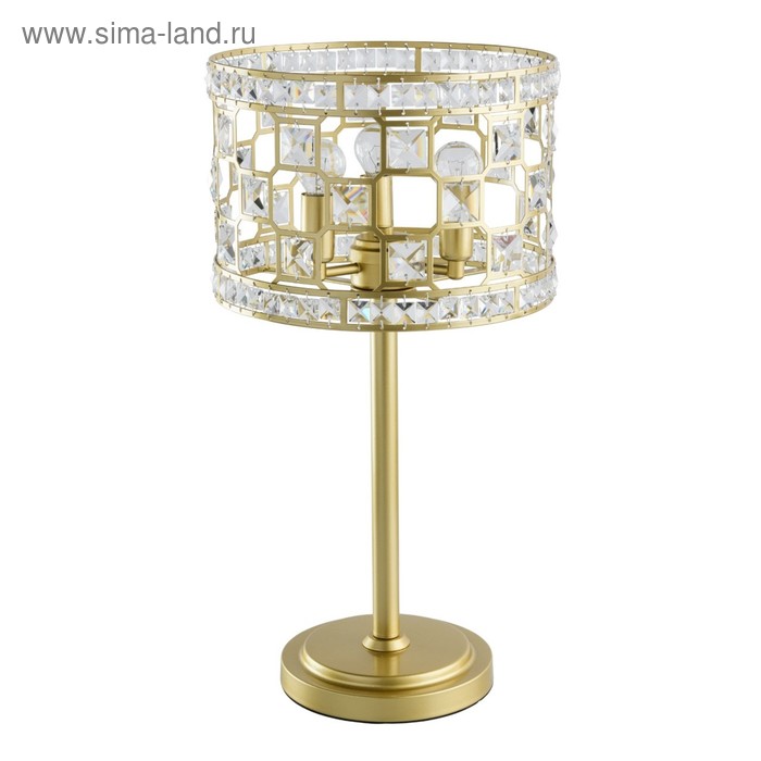 Настольная лампа «Монарх», 3x40Вт E14, цвет золото