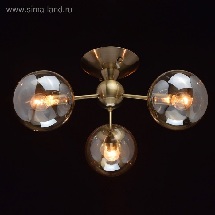 

Люстра "Оливия", 3x60Вт E14, цвет латунь