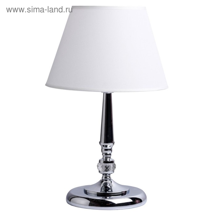 Настольная лампа «Аврора», 40Вт E14, цвет хром