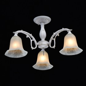 

Люстра "Ариадна", 3x60Вт E27, цвет белый, золото