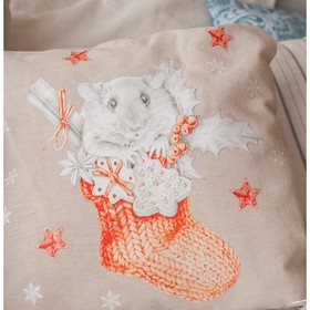 

Интерьерные подушки «Новогодний мышонок», набор для шитья 21 х 29,7 см