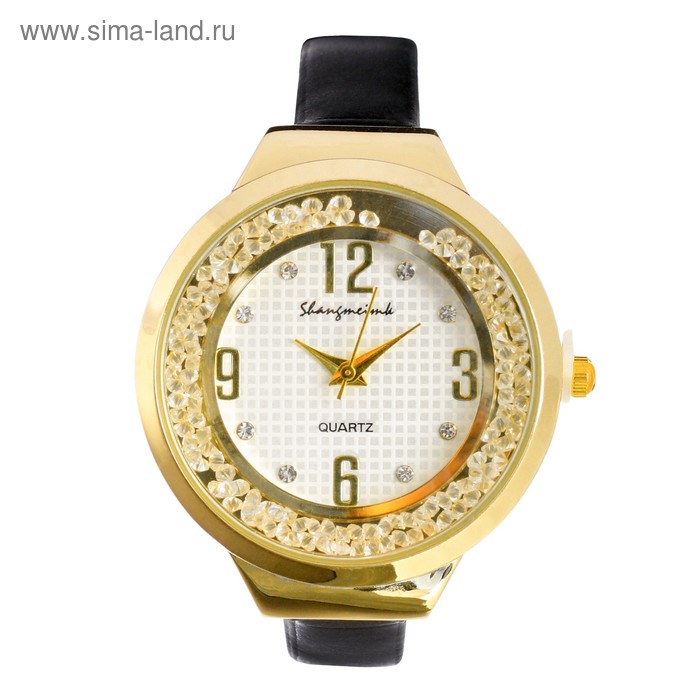Часы наручные кварцевые женские Shengmeimk, ремешок из экокожи, черные часы наручные женскиеdisu ремешок из экокожи микс 4407010
