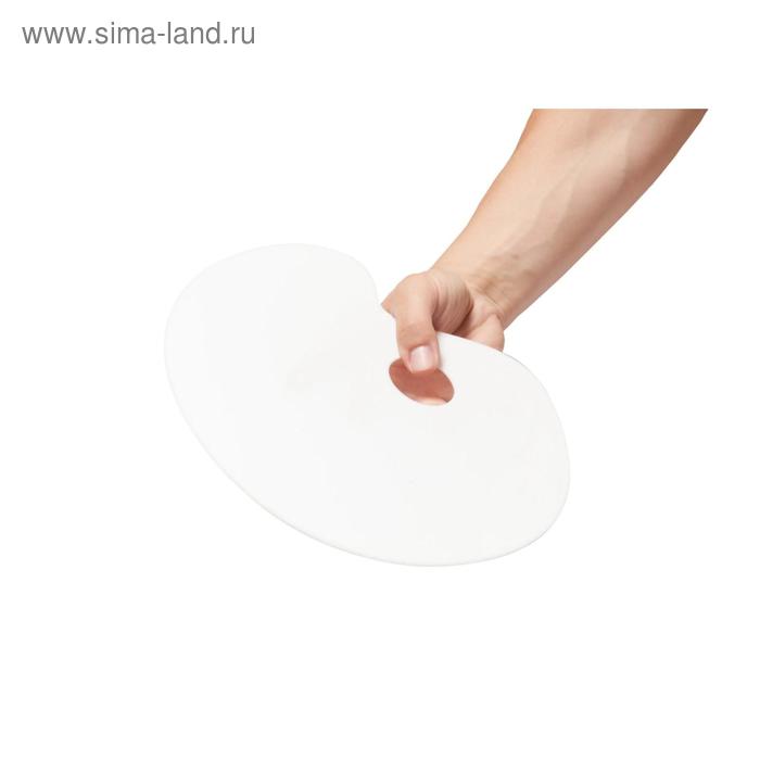 

Палитра акриловая овальная 2 мм, 21x31 см, белая