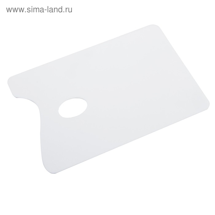 

Палитра акриловая прямоугольная 2 мм, 20x30 см, белая