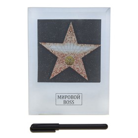 

Диплом звезда стекло Мировой Boss зеркальная рамка 15*20