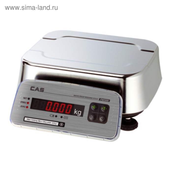 Весы порционные CAS FW500-E-15, влагозащищённые (LED)