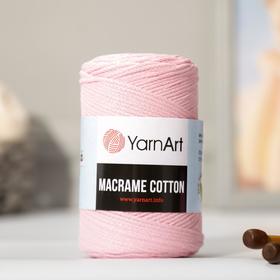 Пряжа "Macrame Cotton" 20% полиэстер, 80% хлопок 225м/250гр (762 пудра)