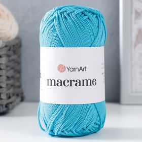 Пряжа "Macrame Макраме" 100% полиэстер 130м/90гр (152 бирюза)