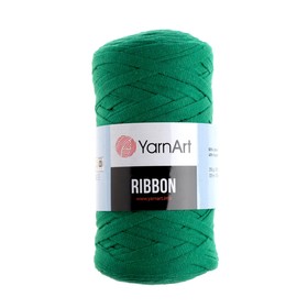 

Пряжа "Ribbon" 40% полиэстер, 60% хлопок 125м/250гр (759 зеленый)