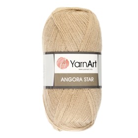 

Пряжа "Angora Star" 20% шерсть 80% акрил 500м/100гр (033 бежевый)