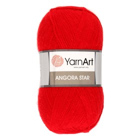 

Пряжа "Angora Star" 20% шерсть 80% акрил 500м/100гр (156 красный)