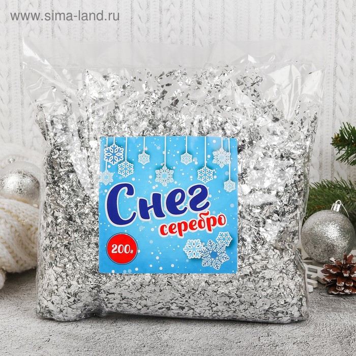 

Крошка фольгированная, 200 г, цвет серебряный