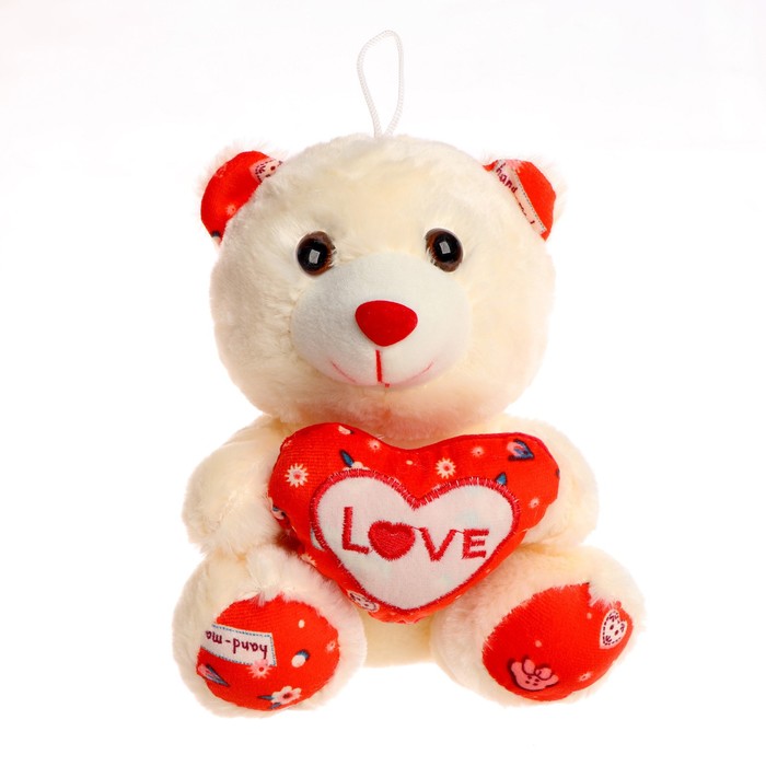 Мягкая игрушка «Мишка с сердцем», цвет МИКС мягкая игрушка мишка с сердцем озвученный 21 см mp hh r20073 5634715