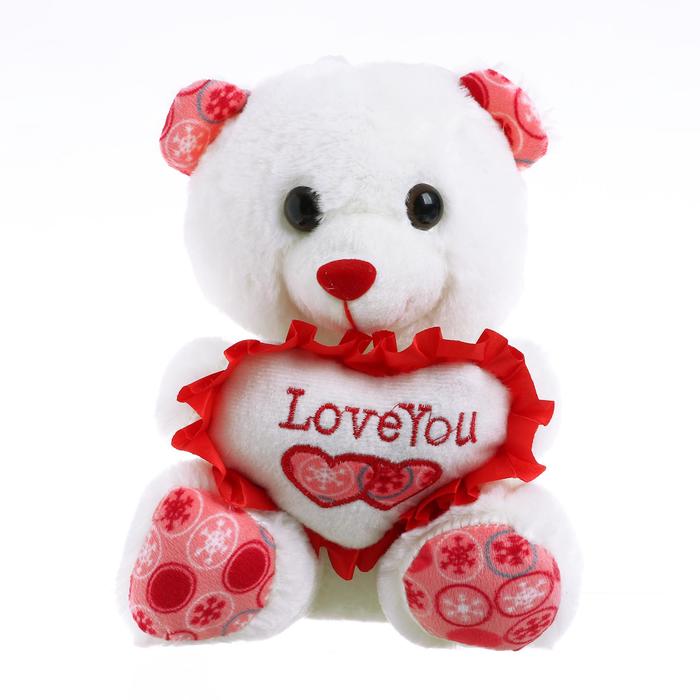 Мягкая игрушка «Медведь с сердечком» мягкая игрушка медведь с цветком