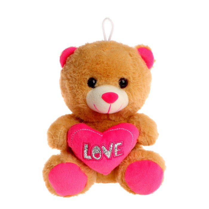 Мягкая игрушка «Мишутка с сердцем», цвет розовый мягкая игрушка мишутка с розой цвет микс