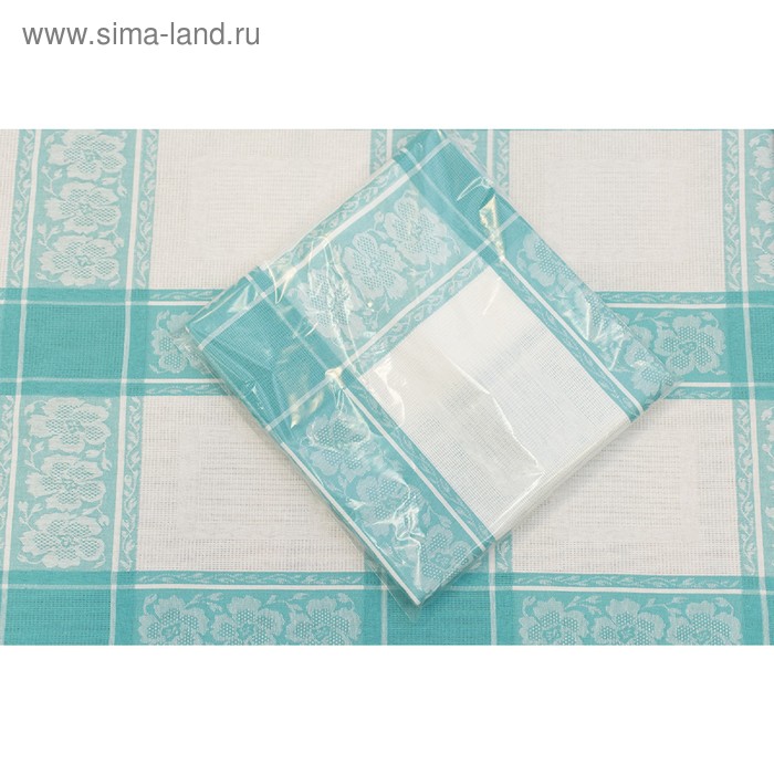 фото Скатерть, размер 160 × 250 см, цвет, зелёный, жаккард homeliness