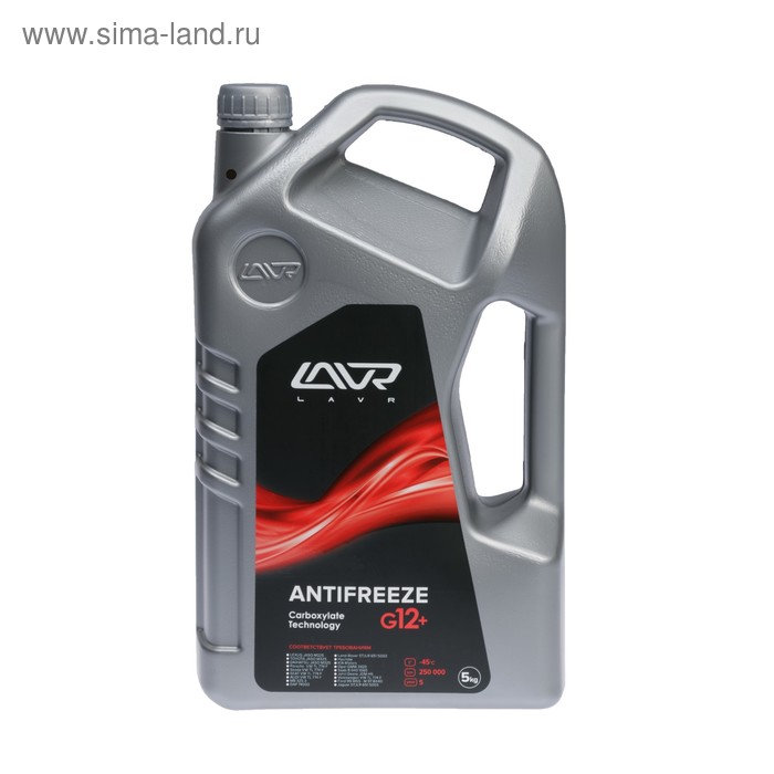 

Антифриз ANTIFREEZE LAVR -40 G12+, 5 кг Ln1710