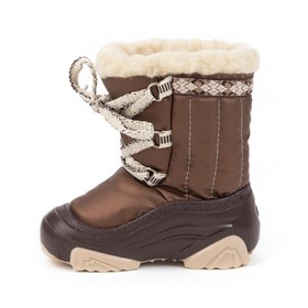 

Дутики детские, цвет коричневый, размер 24-25