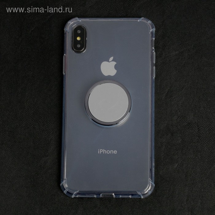 фото Чехол luazon для телефона iphone xs max, противоударный с попсокетом, к магнитному креплению luazon home