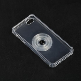 

Чехол LuazON для телефона iPhone SE, противоударный с попсокетом, к магнитному креплению